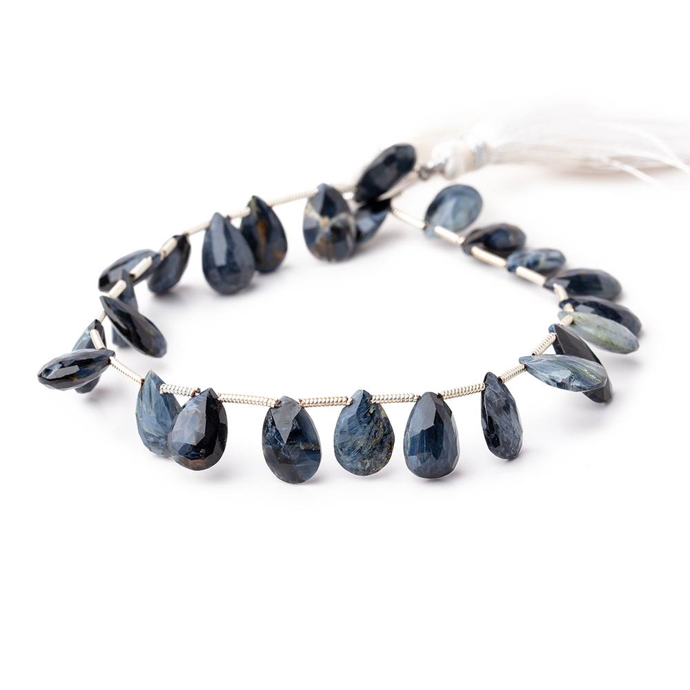 11x7-12x7mm Pietersite Faceted Pear Beads 8 inch 25 pieces