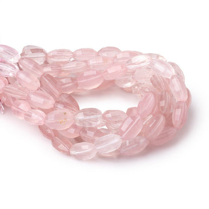 11x7-12x8mm Rose Quartz Faceted Oval Beads 7.5 inch 17 pieces