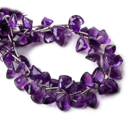 11x7-13x10mm Amethyst Faceted Free shape Beads 9 inch 18 pcs