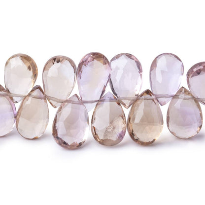 11x7-14x9mm Ametrine Faceted Pear Beads 8 inch 43 pieces AA