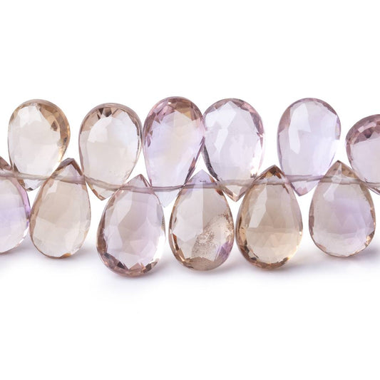 11x7-14x9mm Ametrine Faceted Pear Beads 8 inch 43 pieces AA