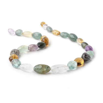 11x7-24x10mm Multi Gemstone Faceted Nuggets 16 inch 28 beads