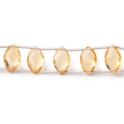 11x7mm Citrine Double Drilled Marquise Beads 7.5 inch 20 pieces AAA