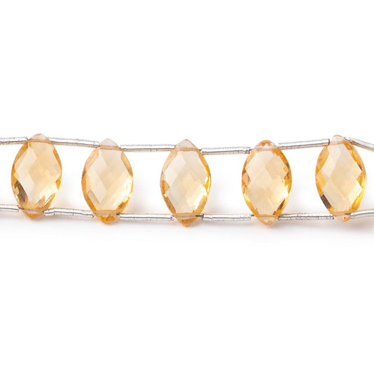 11x7mm Citrine Double Drilled Marquise Beads 7.5 inch 20 pieces AAA