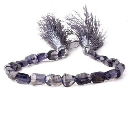11x7mm Iolite Faceted Nugget Beads 8 inch 22 pieces AA
