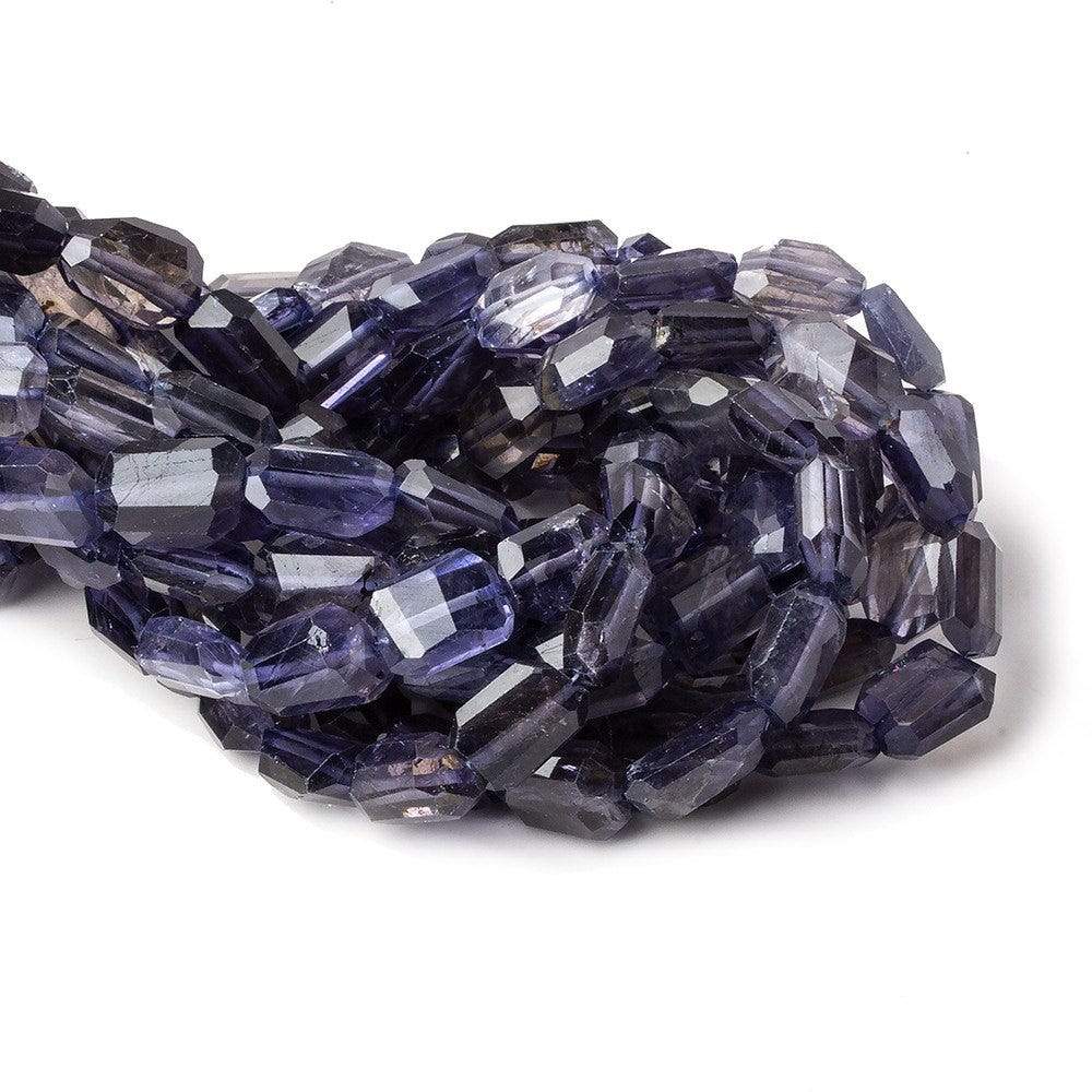 11x7mm Iolite Faceted Nugget Beads 8 inch 22 pieces AA
