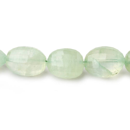 11x8-14x9mm Prehnite Faceted Oval Beads 14 inch 31 pieces