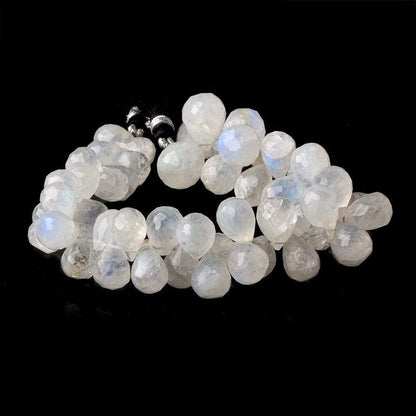 11x8-16x12mm Rainbow Moonstone Faceted Tear Drop Beads 8 inch 52 pcs A