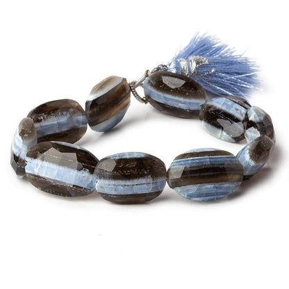11x8-18x11mm Owyhee Natural Blue Opal faceted ovals 8 inch 10 beads