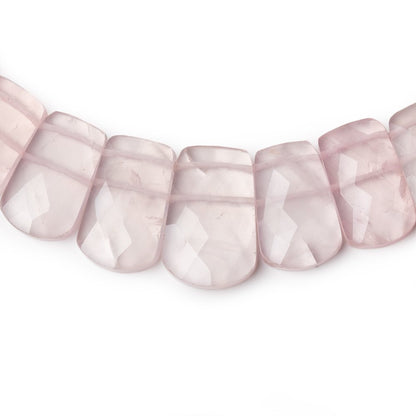 11x8-20x13mm Rose Quartz Faceted Fancy Shape Collar 36 Beads