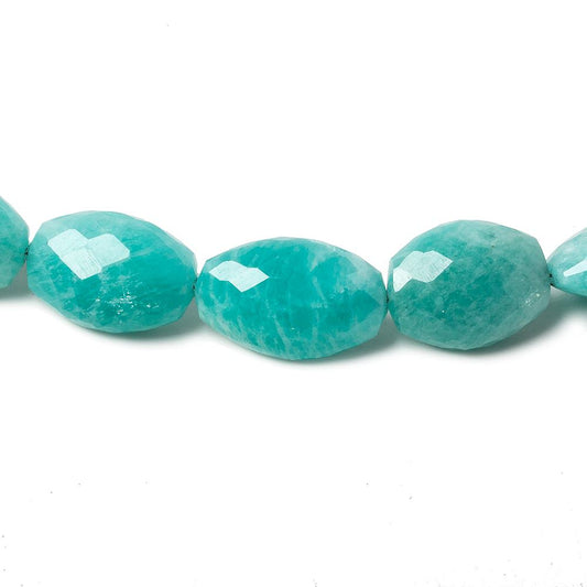 11x8-23x15mm Amazonite faceted oval beads 18 inch 31 pieces AA Grade