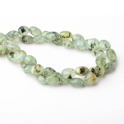 11x9-15x10mm Dendritic Prehnite Faceted Oval Beads 14.5 inch 28 pieces