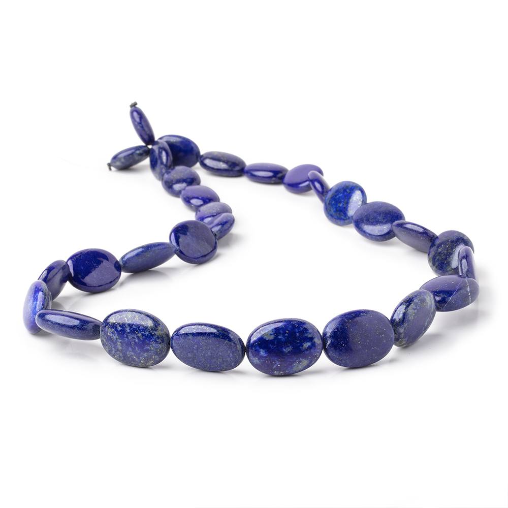 11x9-18x13mm Lapis Lazuli Plain Oval Beads 18 inch 29 pieces