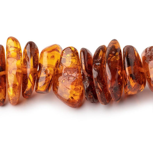 11x9-23x12mm Baltic Amber Plain Nugget Beads 24 inch 115 pieces
