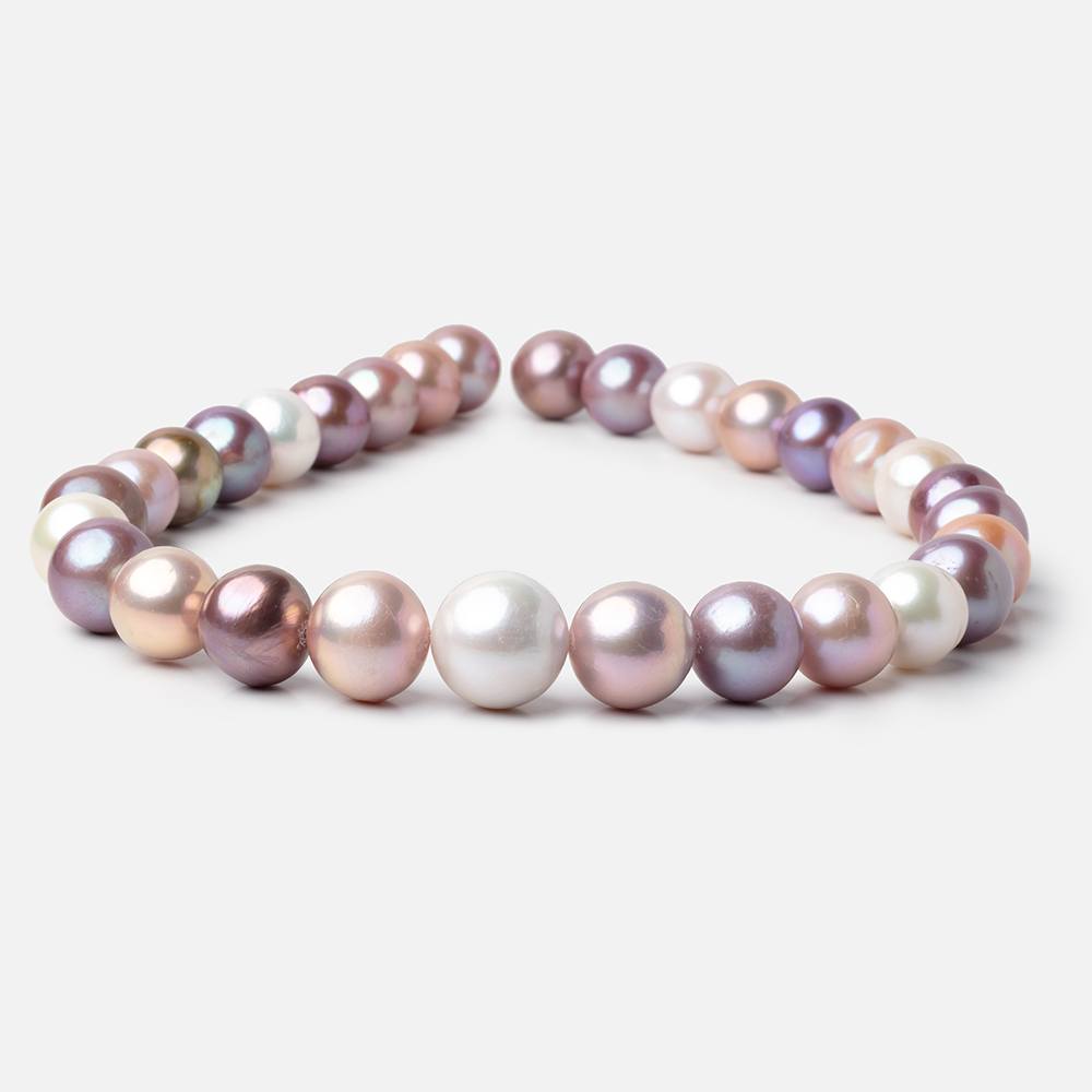12-16mm Multi Color Baroque Freshwater Pearls 16 inch 30 pieces AA