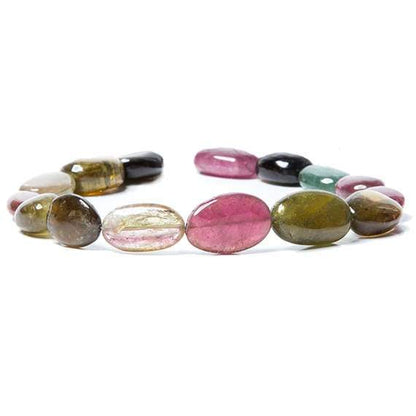 12-16mm Multi Color Tourmaline Tumbled Nugget