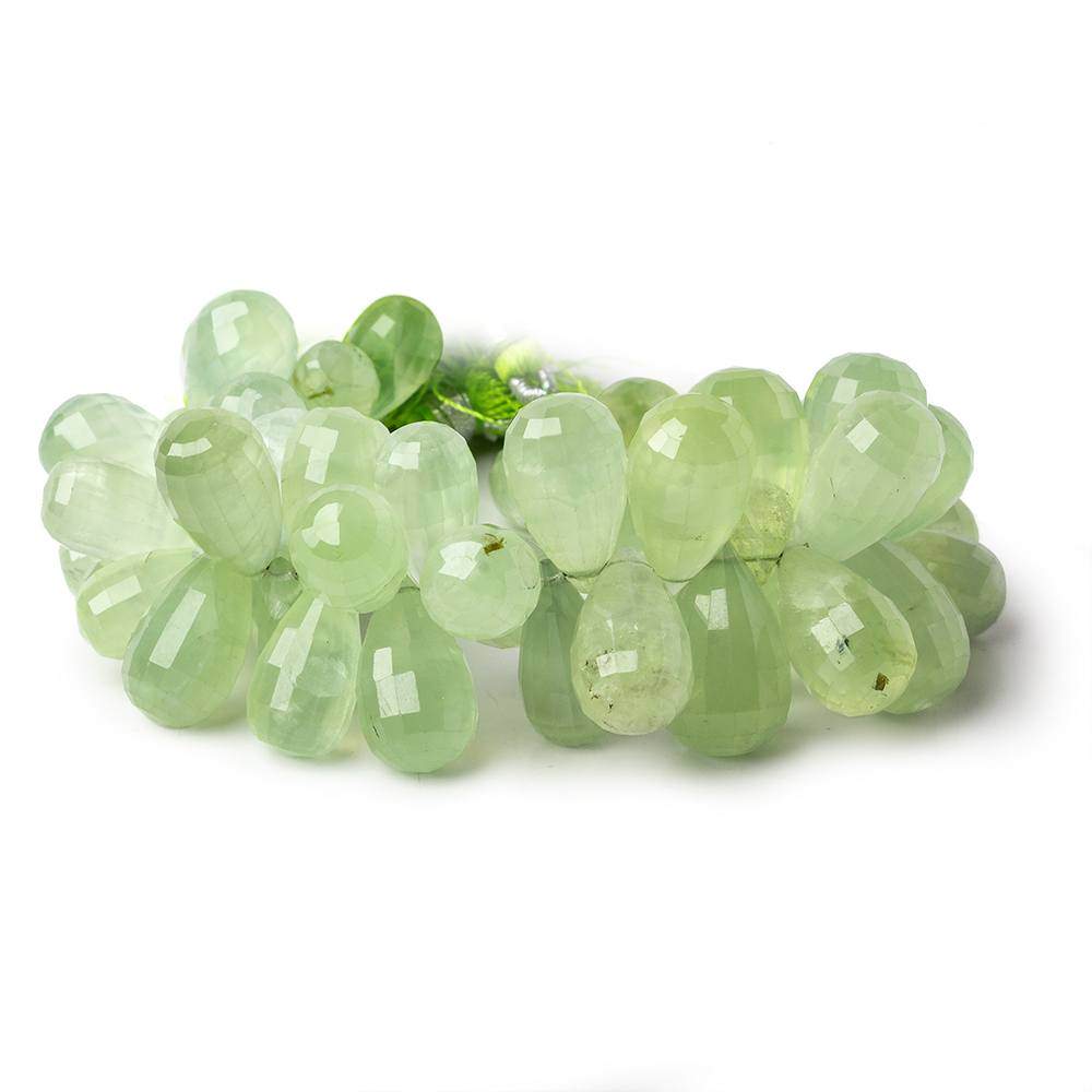 12-18mm Prehnite Beads Tear Drop Briolette 6.85 inch 53 pieces