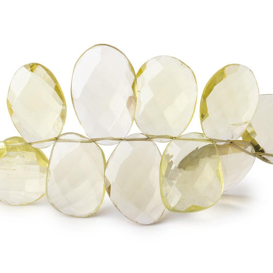 12-20mm Lemon Quartz Faceted Freeform Beads 8 inch 37 pieces