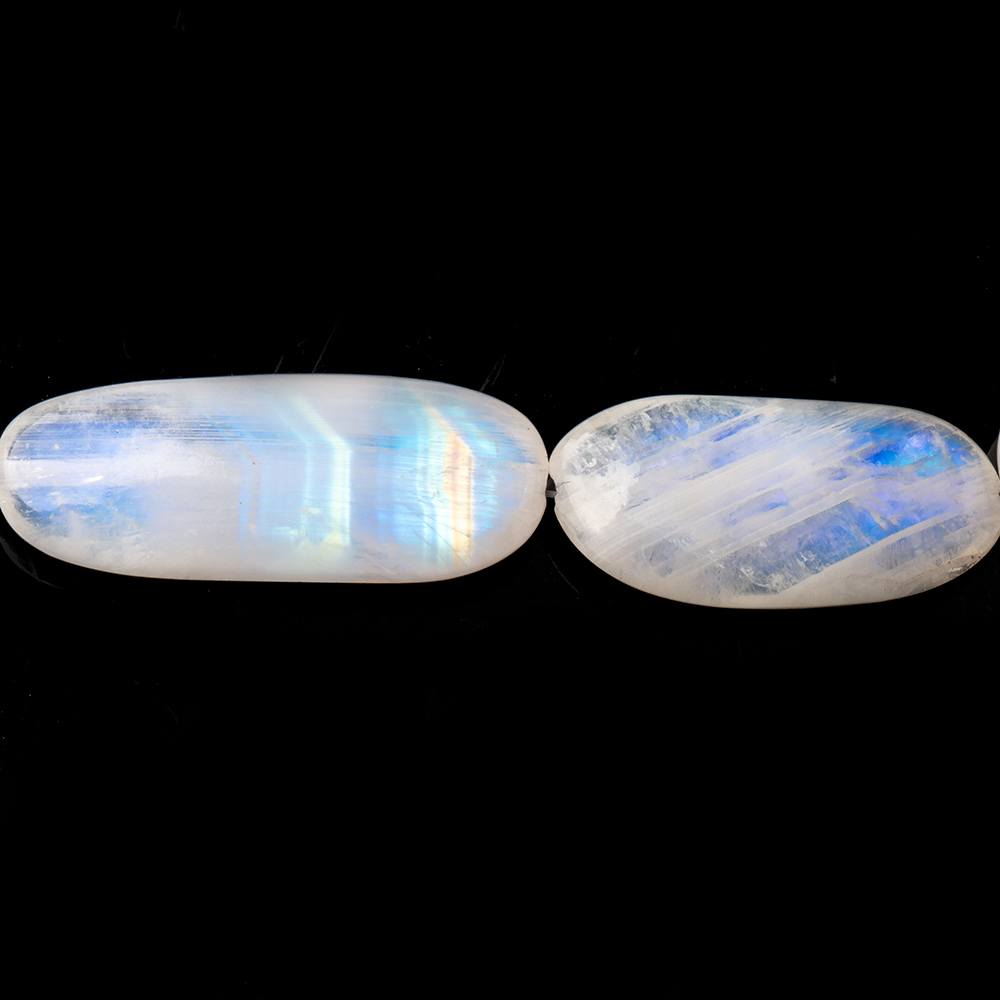 12-29mm Rainbow Moonstone Plain Nugget Beads 18 inch 29 pieces AAA