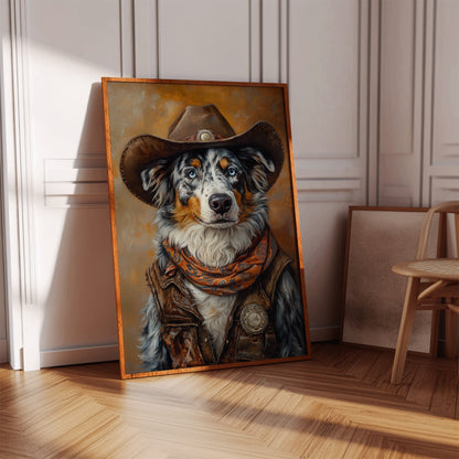 Australian Shepard Sheriff of the Painted Plains