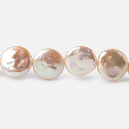 12.5-13.5mm Peach Coin Freshwater Pearl 16 inch 28 pieces