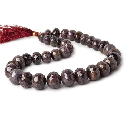 12.5-18mm Indian Ruby faceted rondelle Beads 16 inch 35 pieces