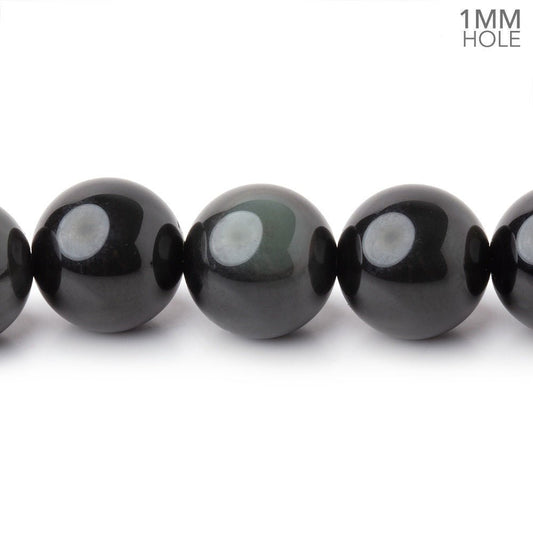 12.5mm Rainbow Obsidian Plain Round 16 inch 33 Beads 1mm Hole A