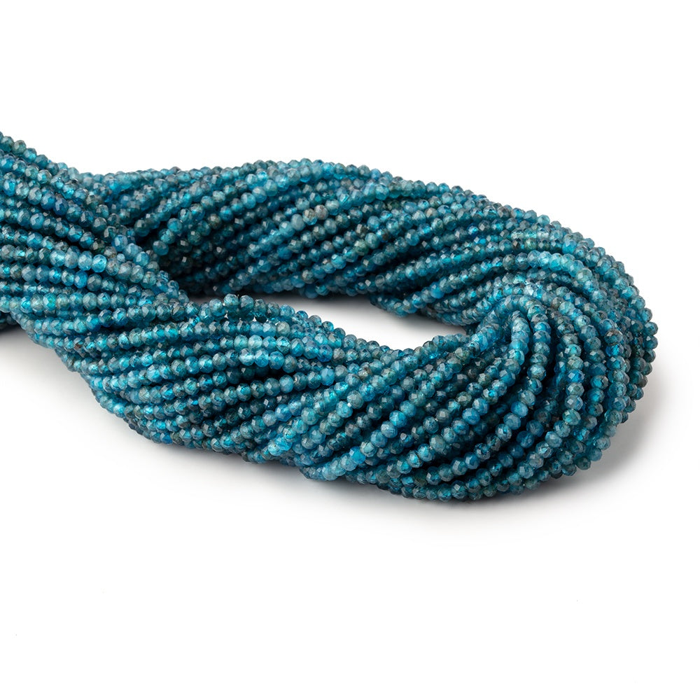 3mm Multi Tonal Apatite Micro faceted rondelle beads 13 inch 155 pieces
