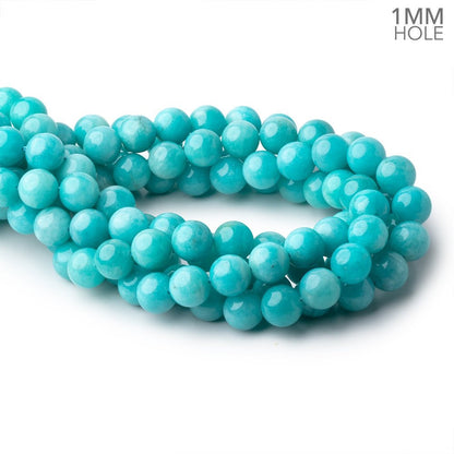 12mm Amazonite Plain Round Beads 15.5 inch 34 pieces AA 1mm hole