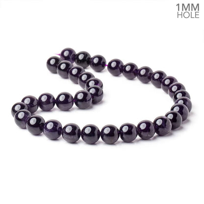 12mm Amethyst Plain Round Beads 15 inch 32 pieces AAA 1mm Hole