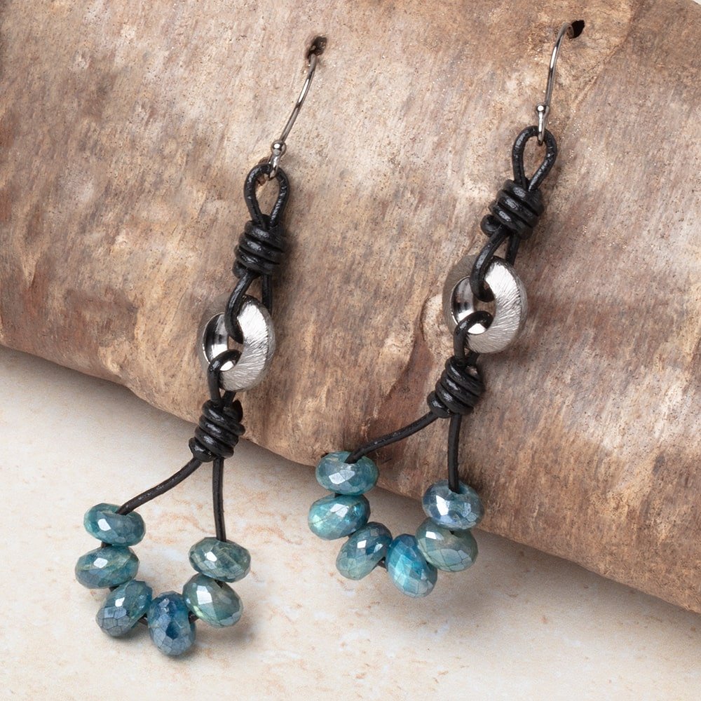 12mm Black Gold Plated Copper Brushed Disc Large Hole Beads Set of 10 pieces