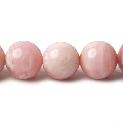 12mm Pink Peruvian Opal Plain Rounds 16 inch 35 beads A