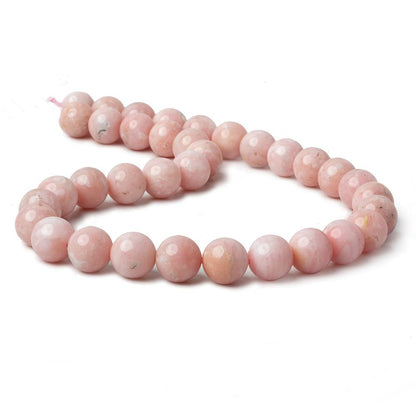 12mm Pink Peruvian Opal Plain Rounds 16 inch 35 beads A