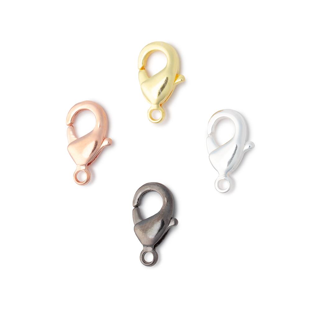 12mm Shiny Lobster Clasp Set of 10 Pieces