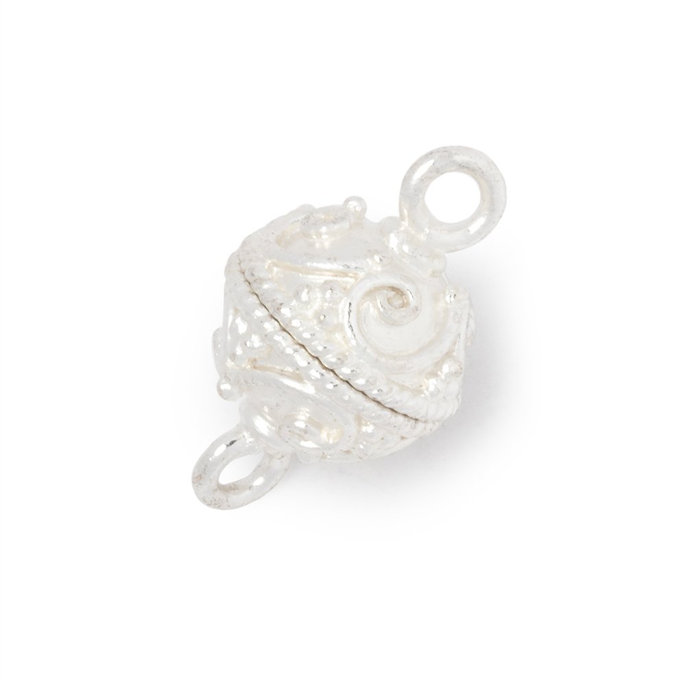 12mm Swirl Design Magnetic Clasp 1 piece