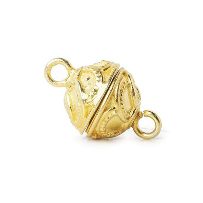 12mm Vermeil Magnetic Clasp with Swirl Design 1 piece