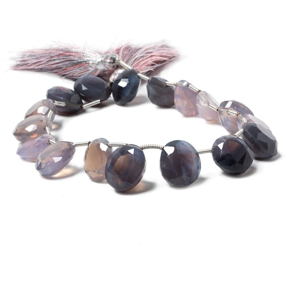 12x10-14x12mm Scapolite pavilion faceted ovals 8.25 inches 9 beads