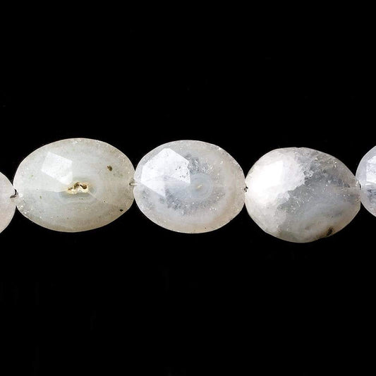 12x10-15x11mm Peacock Solar Quartz faceted oval nugget beads 8 inch 11 pieces