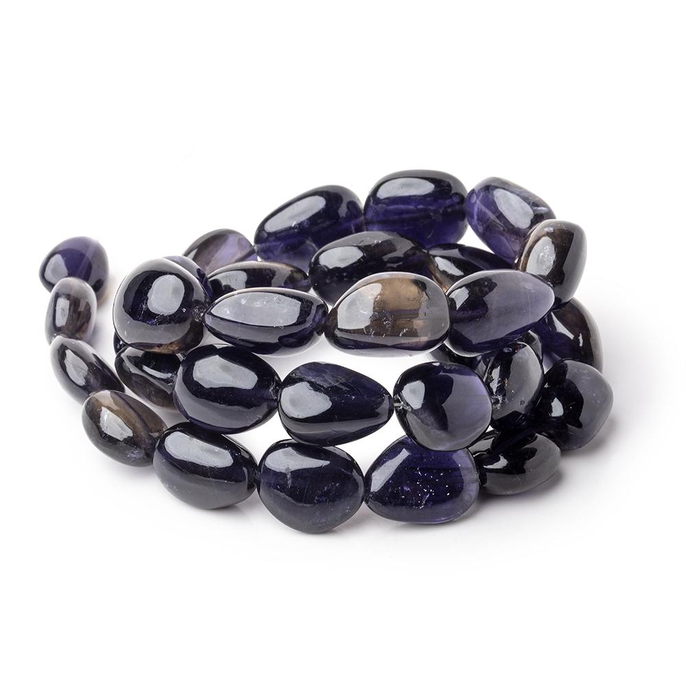 12x10-19x12mm Iolite Plain Nugget Beads 20 inch 32 pieces AAA
