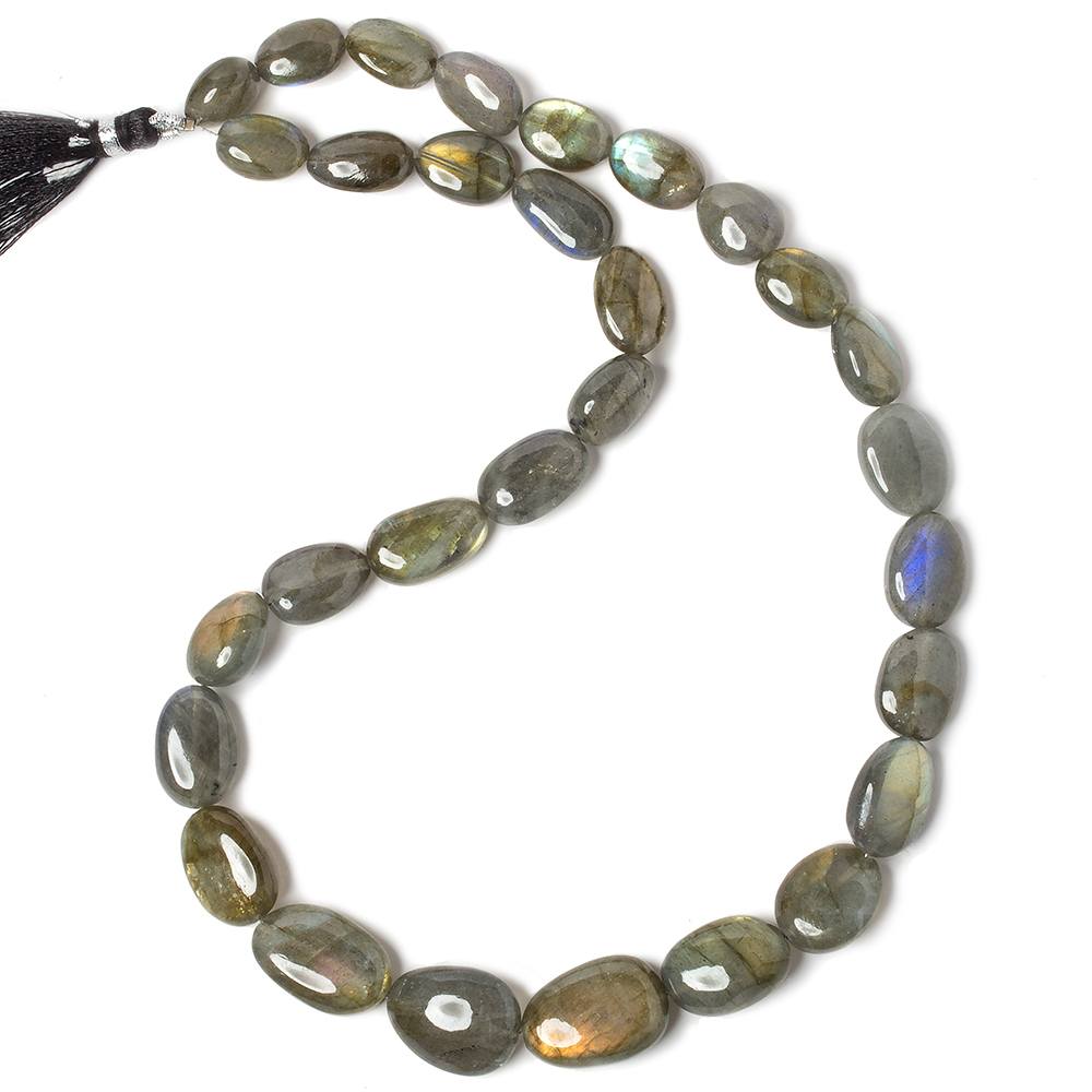 7x10-13x18mm Labradorite Plain Nugget Beads 18 inch 36 pieces