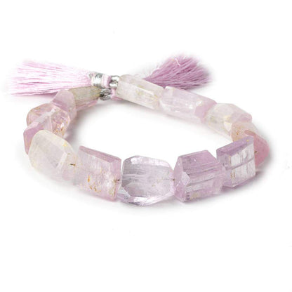 12x10-22x12mm Kunzite Faceted Nugget Beads 8 inch 13 pieces