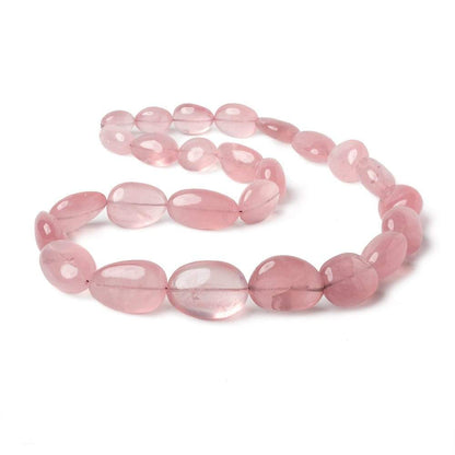 12x10-24x17mm Rose Quartz plain nuggets 19 inch 26 beads AAA