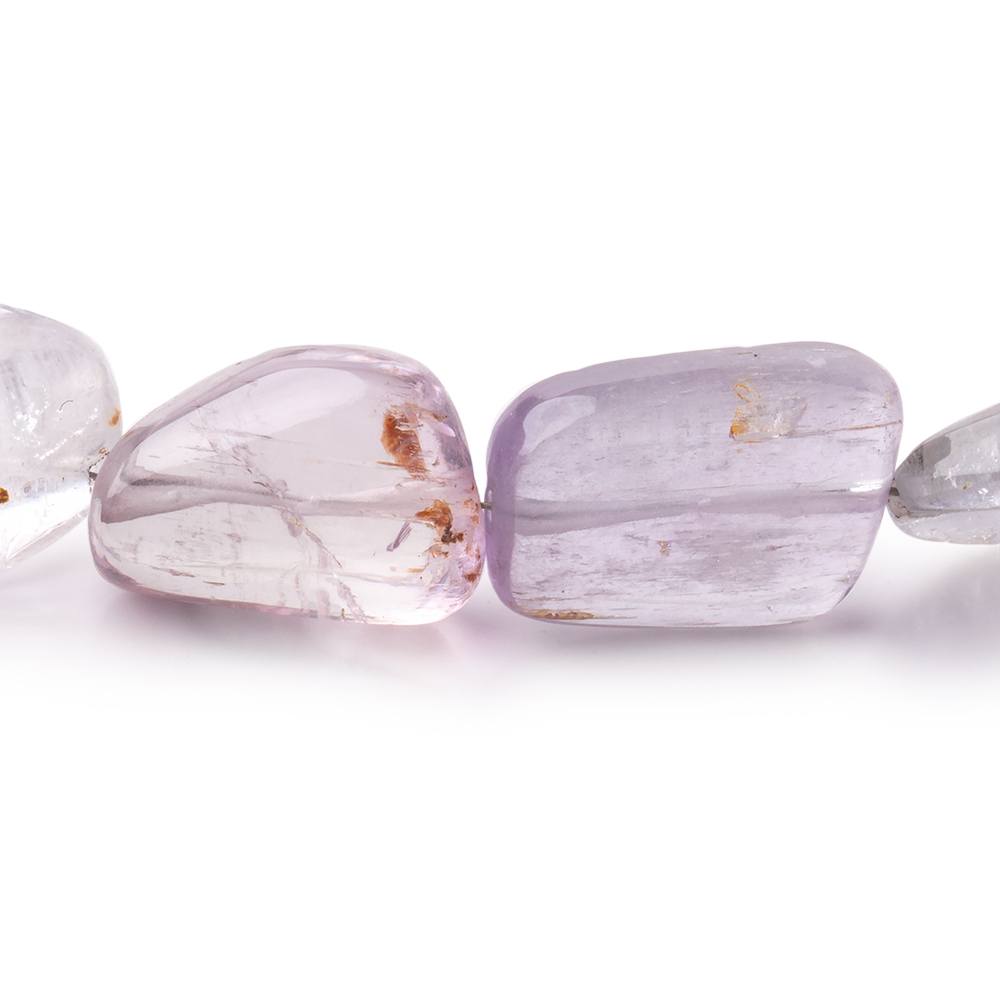 12x10-31x9mm Kunzite Plain Nugget Beads 18 inch 26 pieces