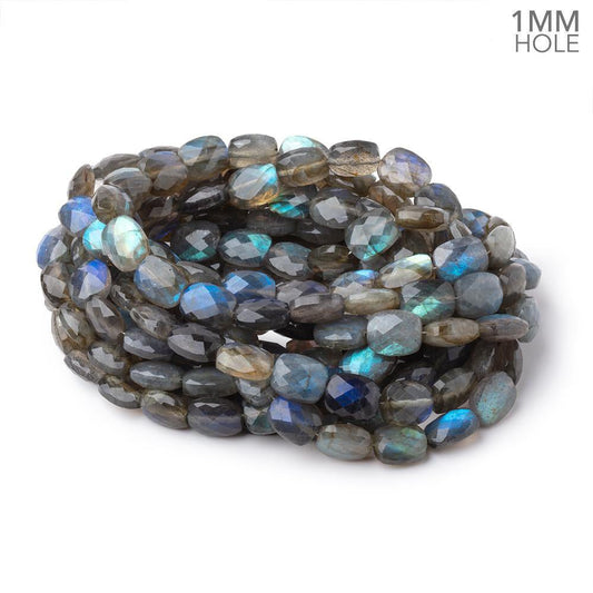 12x10mm Labradorite Faceted Rectangles 18 inch 38 Beads 1mm Hole AA