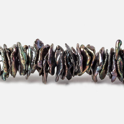 12x11-14x13mm Peacock Keshi Center Drilled Pearls 16 inch 128 pcs