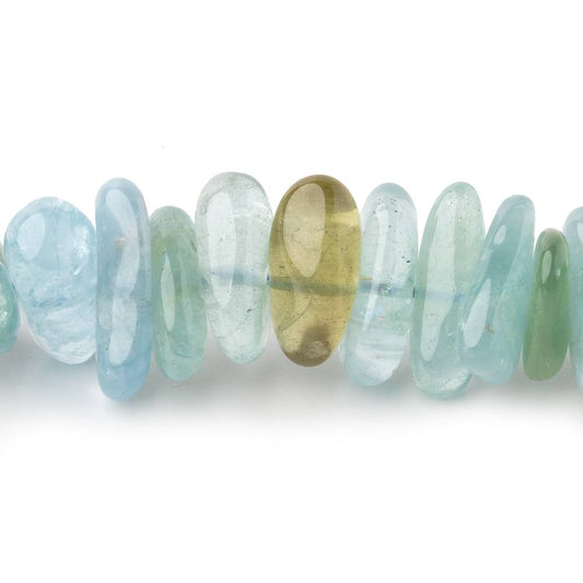 12x11-17x9mm Multi Color Beryl Plain Nugget Beads 16.5 inch 83 pieces