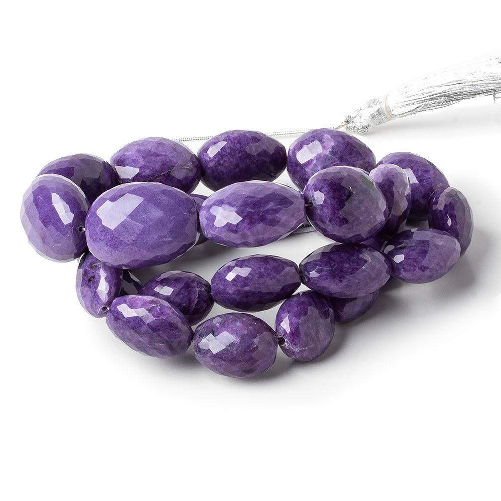 12x11-22x16.5mm Ultra Purple Charoite faceted nugget beads 19 inches 29 pieces AAA
