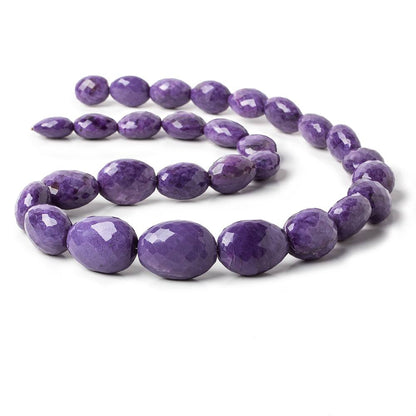 12x11-22x16.5mm Ultra Purple Charoite faceted nugget beads 19 inches 29 pieces AAA