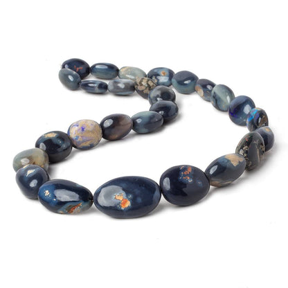 12x11-26x17mm Australian Opal & Matrix Plain Nuggets 18 inch 23 Beads AA