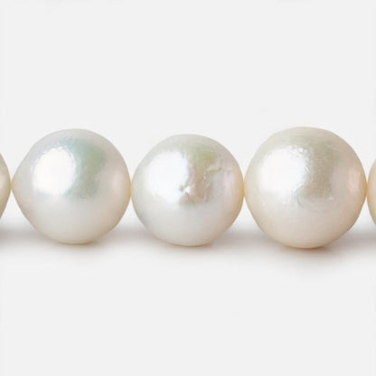 12x12-14.5x15mm Off White Near Round Freshwater Pearl 17 inch 33 pieces A